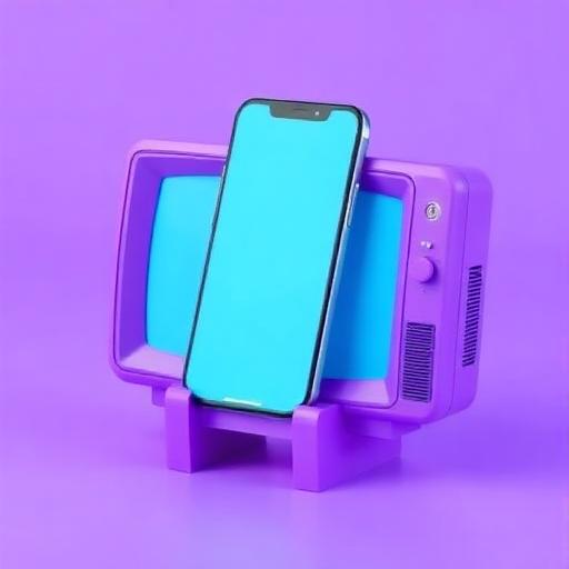 Retro TV Phone Stand
